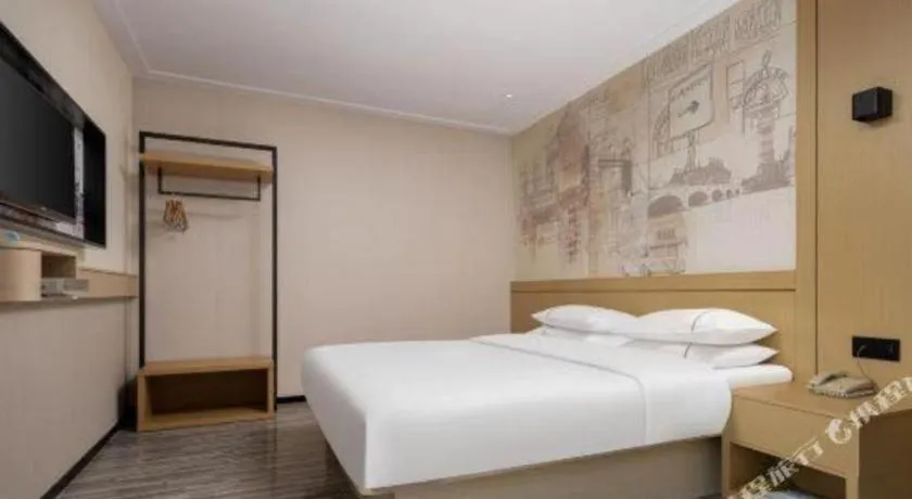 Bed in City Comfort Inn Liuzhou Beique Road Huang Village