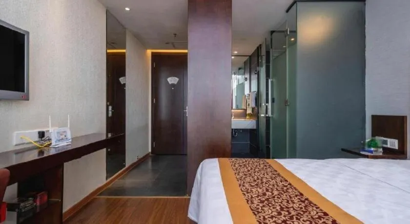 Bed in Xiamen Blue Peninsula Hotel