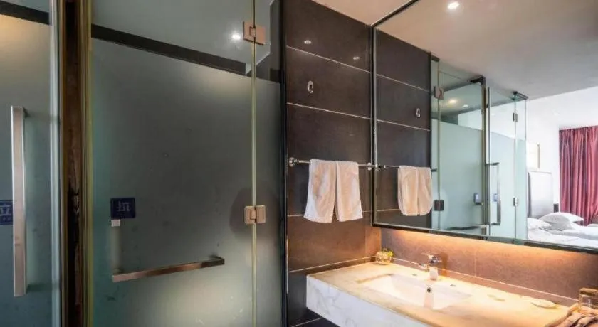 Bed in Xiamen Blue Peninsula Hotel