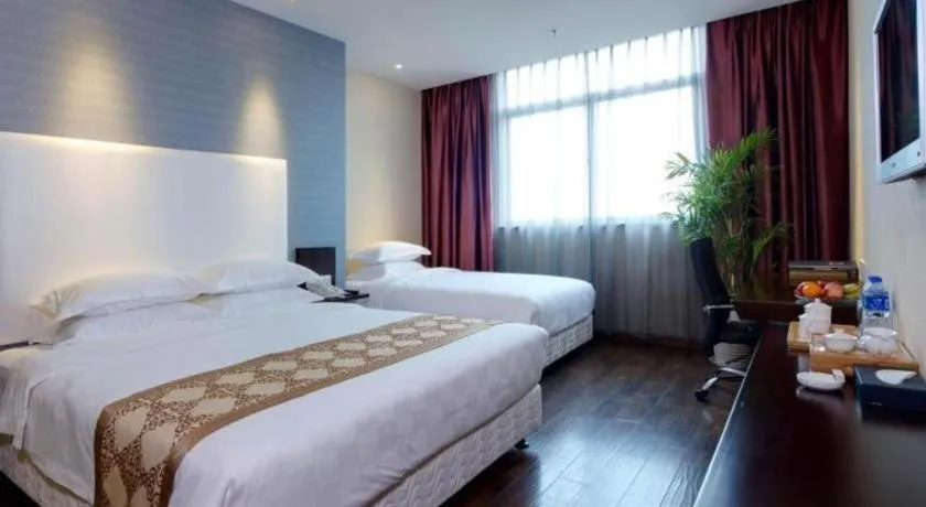 Bed in Xiamen Blue Peninsula Hotel