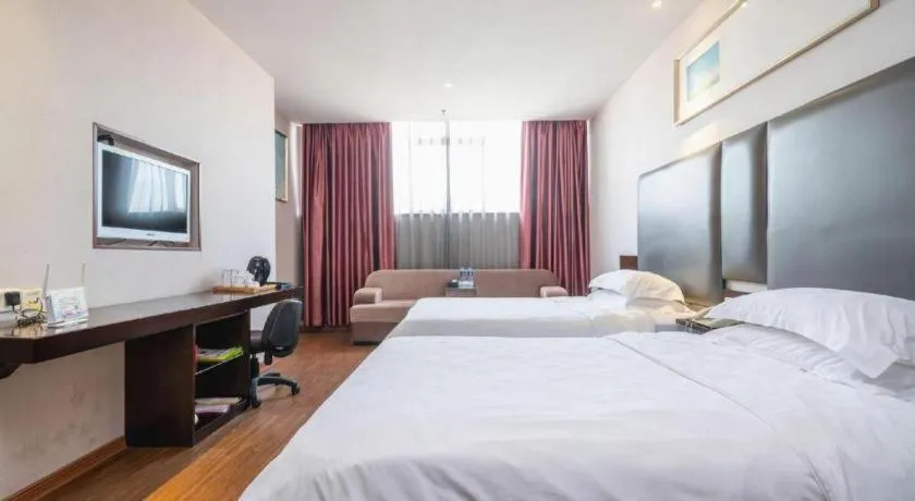 Bed in Xiamen Blue Peninsula Hotel