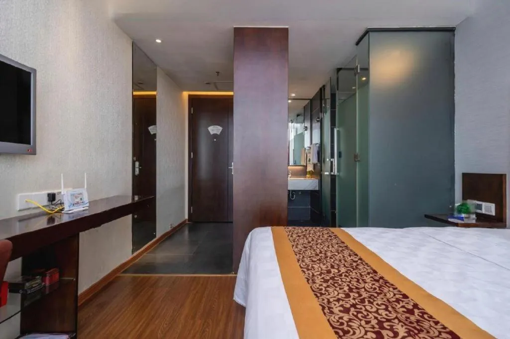 Bed in Xiamen Blue Peninsula Hotel