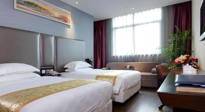 Bed in Xiamen Blue Peninsula Hotel