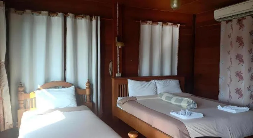 Bed in P&P Coffee & Resort Maesariang