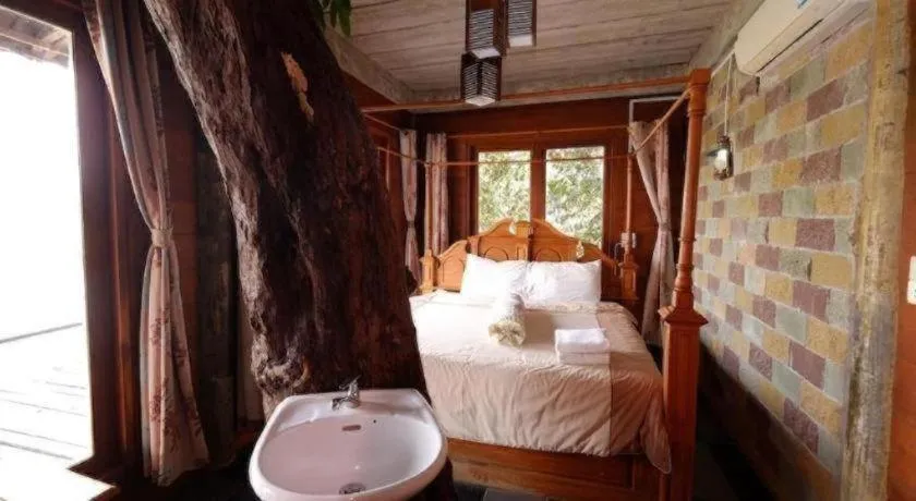 Bed in P&P Coffee & Resort Maesariang