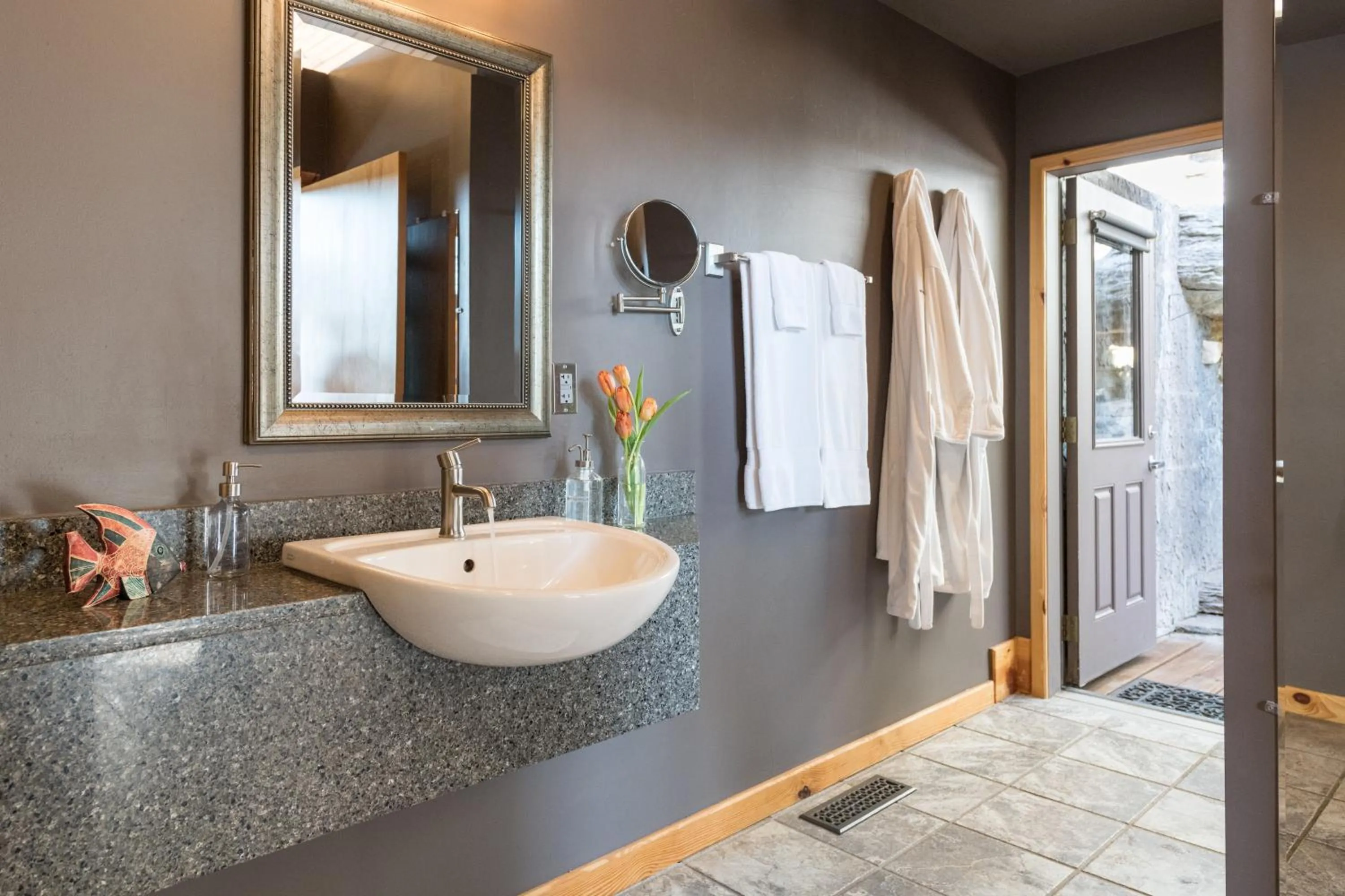 Shower in Beaver Lakefront Cabins - Couples Only Getaways