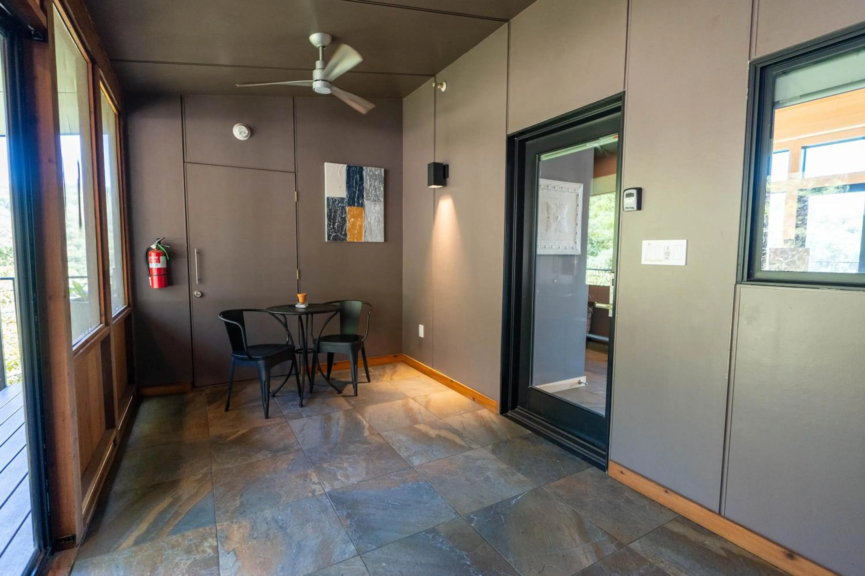 Balcony/Terrace in Beaver Lakefront Cabins - Couples Only Getaways