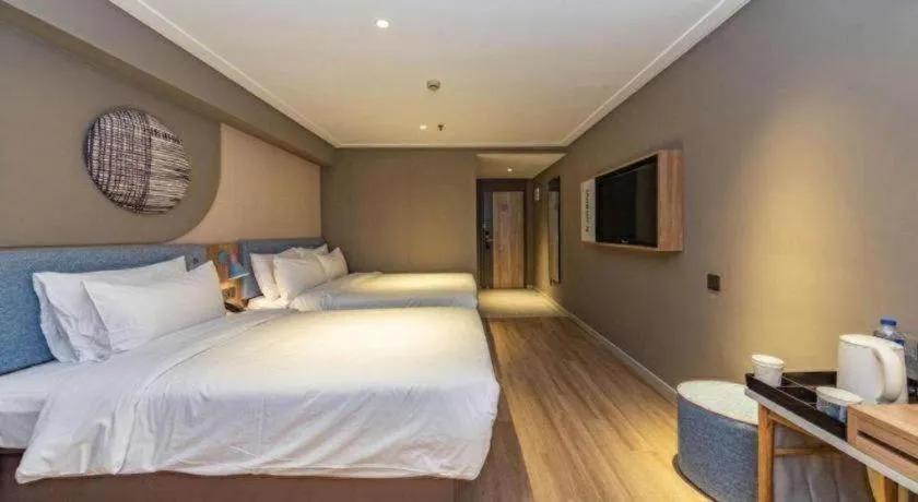 Bed in Home Inn Neo Shanghai Railway Station