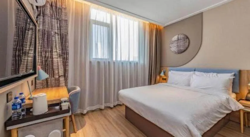 Bed in Home Inn Neo Shanghai Railway Station