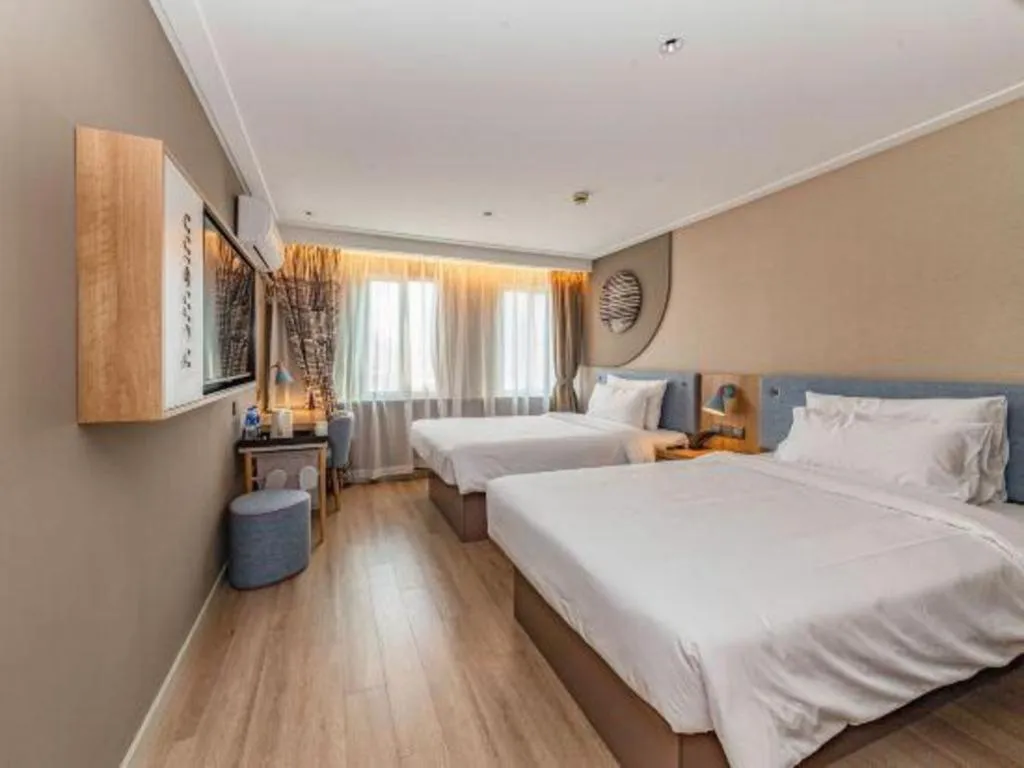 Bed in Home Inn Neo Shanghai Railway Station