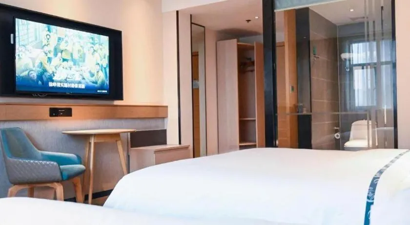 Bed in City Comfort Inn Wuhan Hanyang Street Caidian Square Metro Station