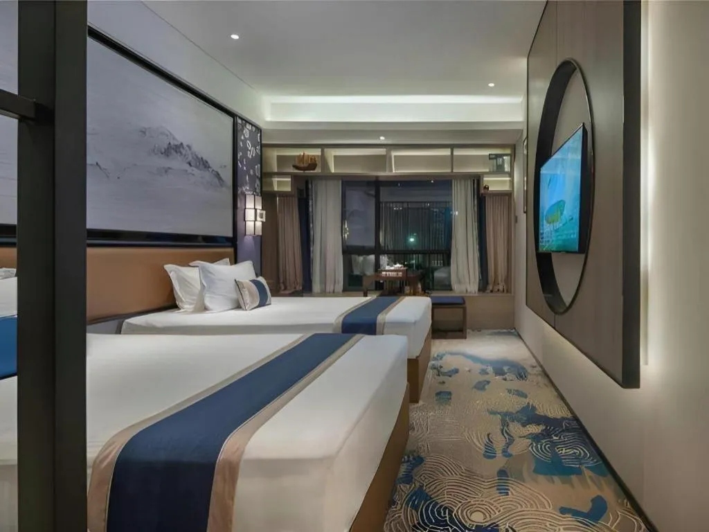 Bed in Yuan Culture Hotel Shenzhen World Shajing