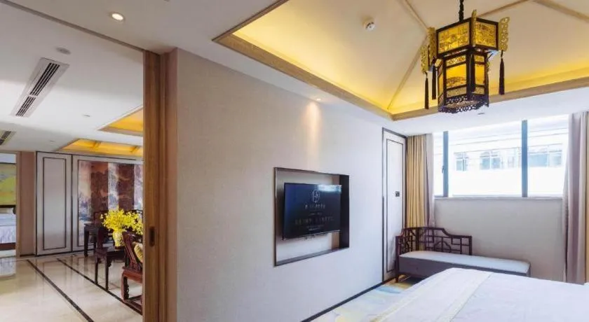 Bed in Yuan Culture Hotel Shenzhen World Shajing