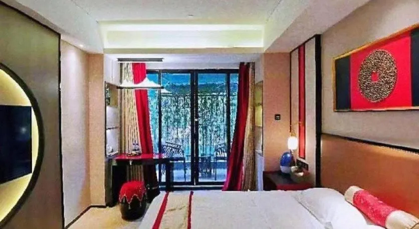 Bed in Yuan Culture Hotel Shenzhen World Shajing