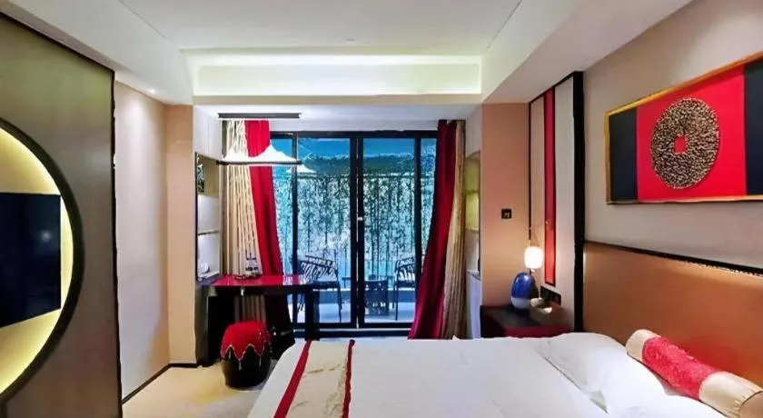 Bed in Yuan Culture Hotel Shenzhen World Shajing