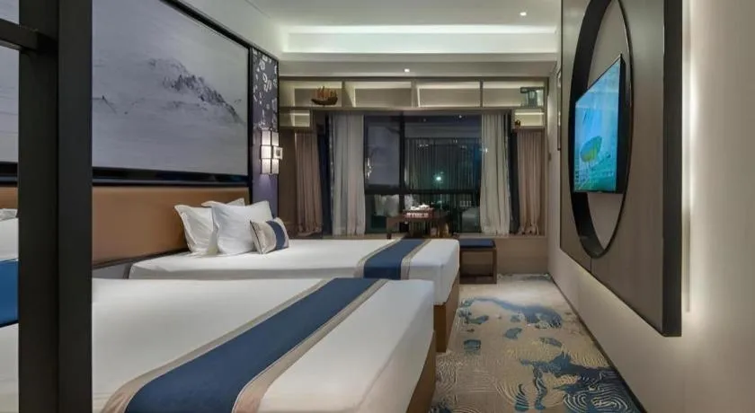 Bed in Yuan Culture Hotel Shenzhen World Shajing