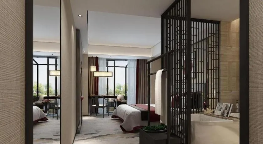 Bed in Yuan Culture Hotel Shenzhen World Shajing