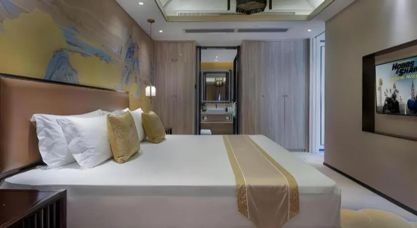 Bed in Yuan Culture Hotel Shenzhen World Shajing