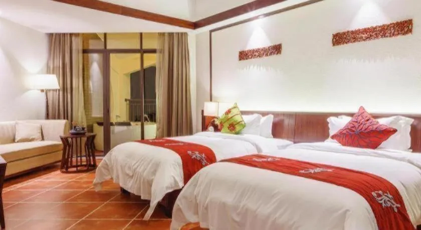 Bed in LN Dongfang Hot Spring Resort