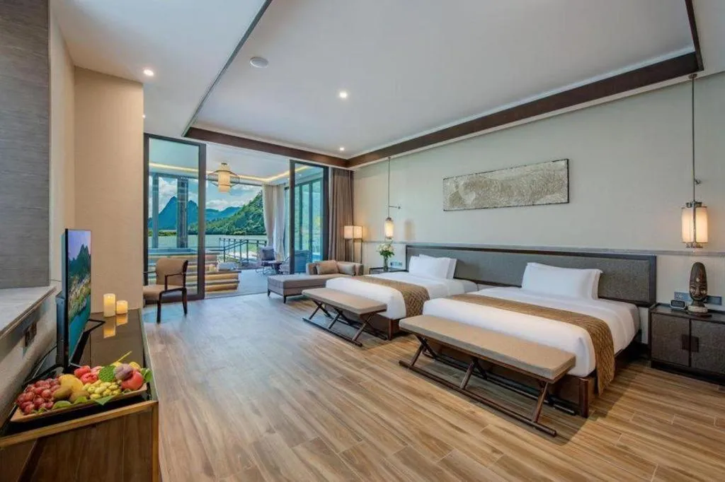 Bed in LN Dongfang Hot Spring Resort