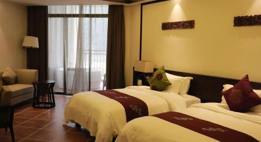 Bed in LN Dongfang Hot Spring Resort