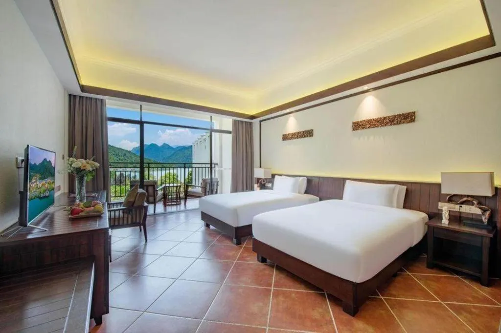 Bed in LN Dongfang Hot Spring Resort