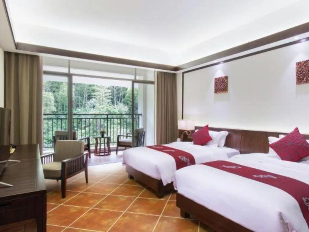 Bed in LN Dongfang Hot Spring Resort