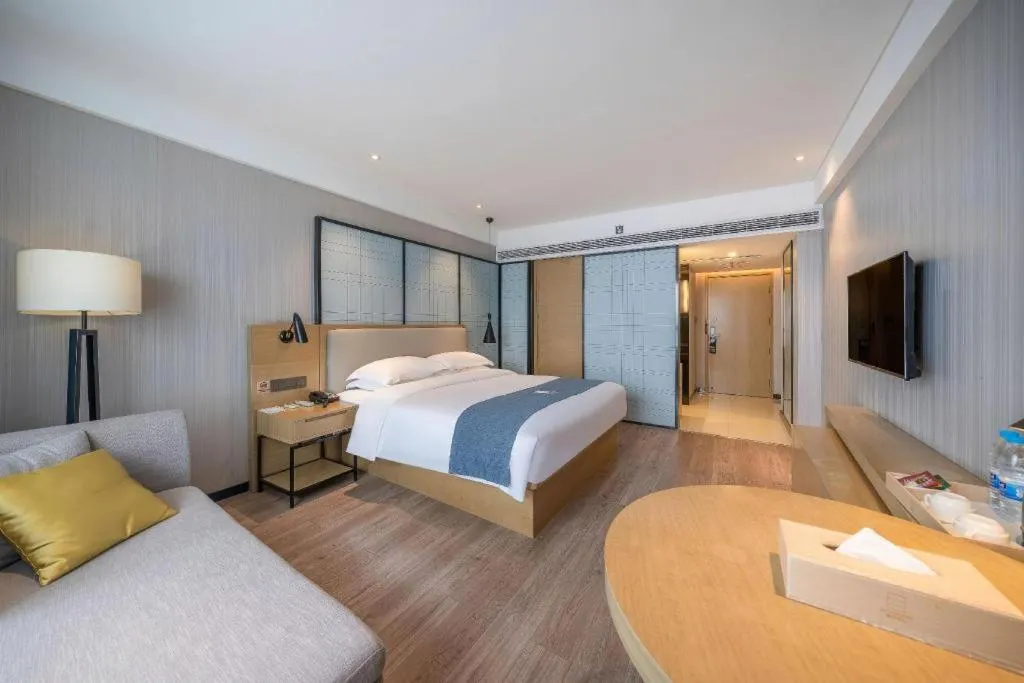 Bed in Echarm Hotel Nanchang Hongcheng Wangfujing