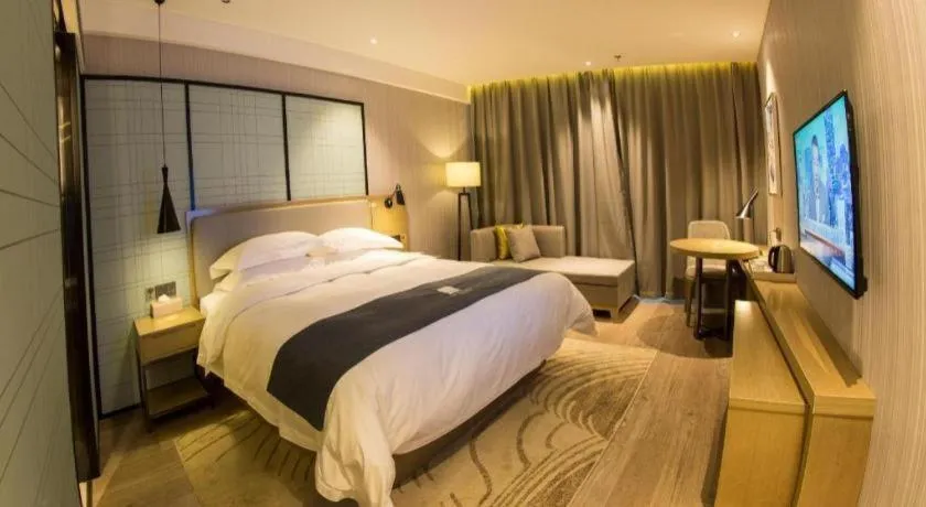 Bed in Echarm Hotel Nanchang Hongcheng Wangfujing