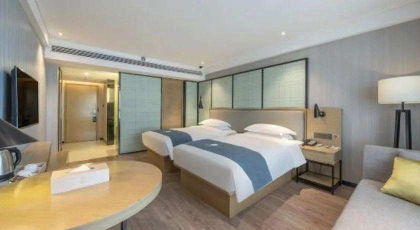 Bed in Echarm Hotel Nanchang Hongcheng Wangfujing