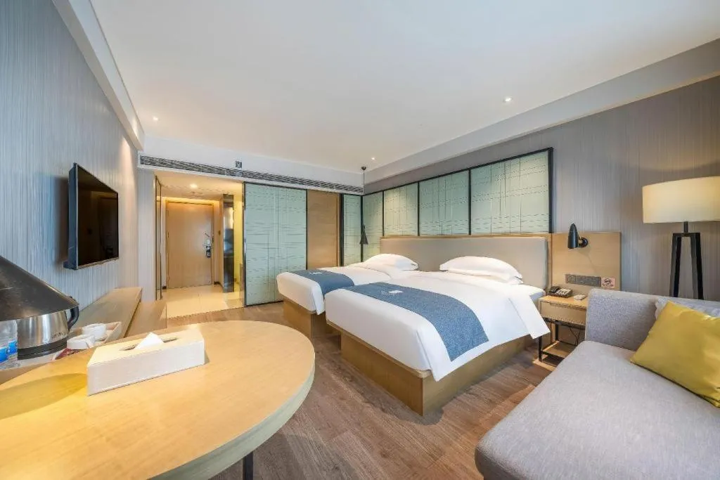 Bed in Echarm Hotel Nanchang Hongcheng Wangfujing