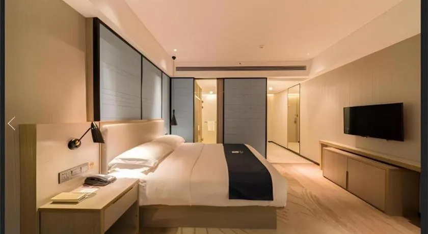 Bed in Echarm Hotel Nanchang Hongcheng Wangfujing