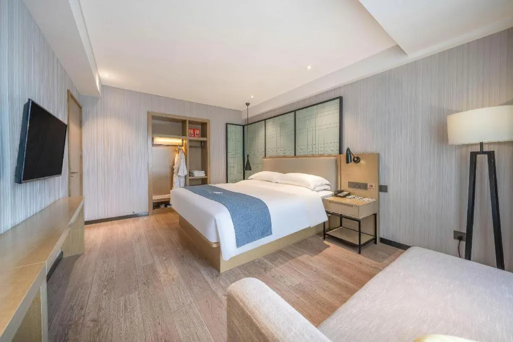 Bed in Echarm Hotel Nanchang Hongcheng Wangfujing