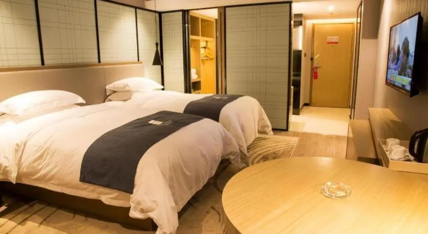 Bed in Echarm Hotel Nanchang Hongcheng Wangfujing