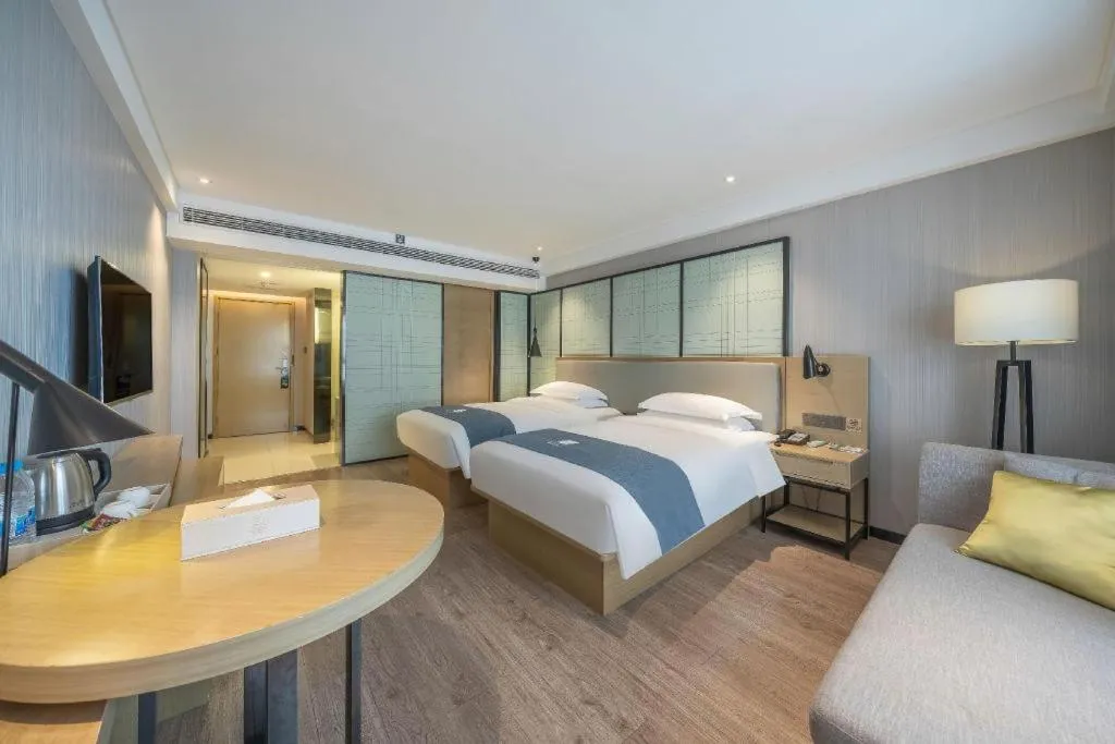 Bed in Echarm Hotel Nanchang Hongcheng Wangfujing