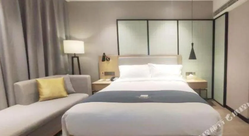 Bed in Echarm Hotel Nanchang Hongcheng Wangfujing