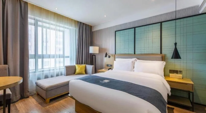 Bed in Echarm Hotel Nanchang Hongcheng Wangfujing