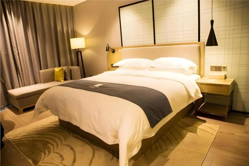 Bed in Echarm Hotel Nanchang Hongcheng Wangfujing