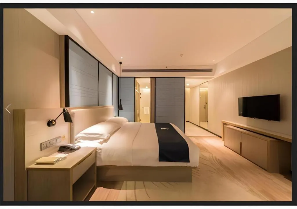 Bed in Echarm Hotel Nanchang Hongcheng Wangfujing