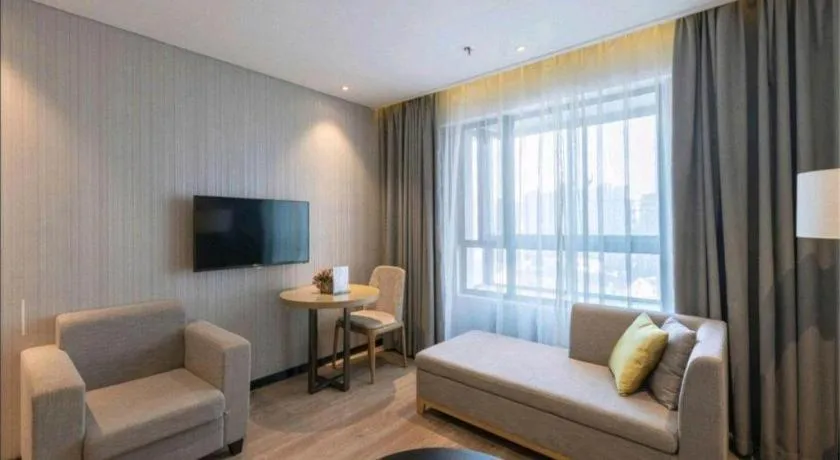 Bed in Echarm Hotel Nanchang Hongcheng Wangfujing