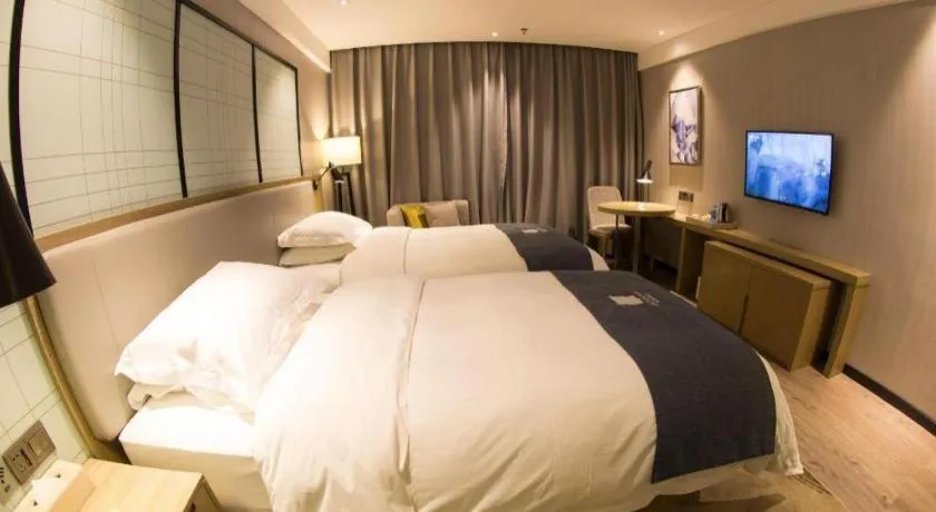 Bed in Echarm Hotel Nanchang Hongcheng Wangfujing