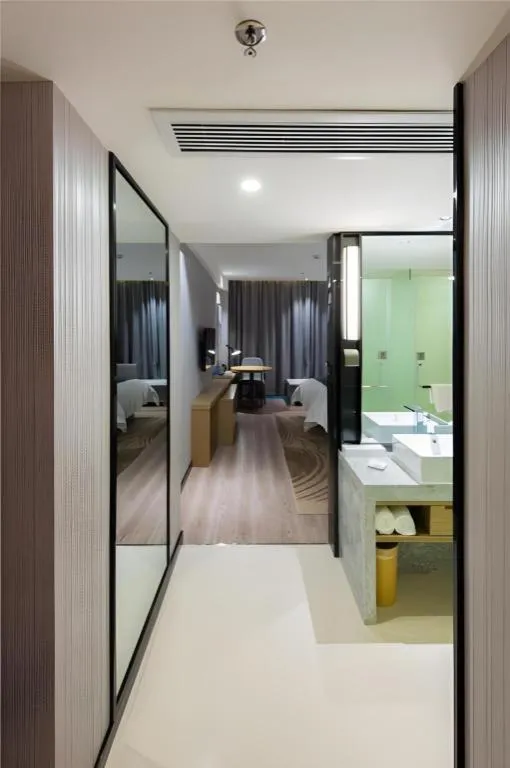 Bed in Echarm Hotel Nanchang Hongcheng Wangfujing