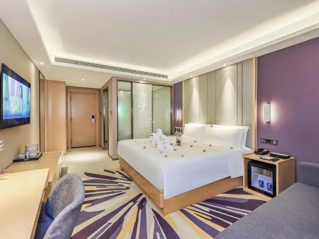 Bed in Lavande Hotel·Xishuangbanna Jinghong Songkran Square