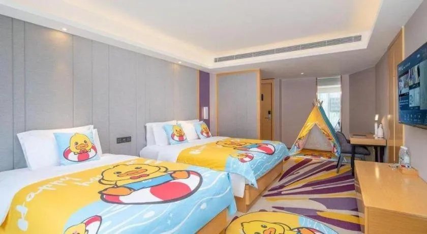 Bed in Lavande Hotel·Xishuangbanna Jinghong Songkran Square