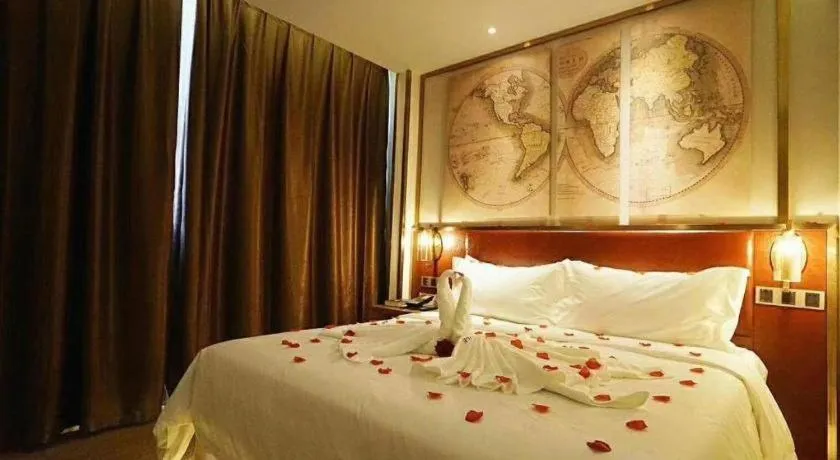 Bed in James Joyce Coffetel Beijing Yizhuang Rongjing East Street Subway Station