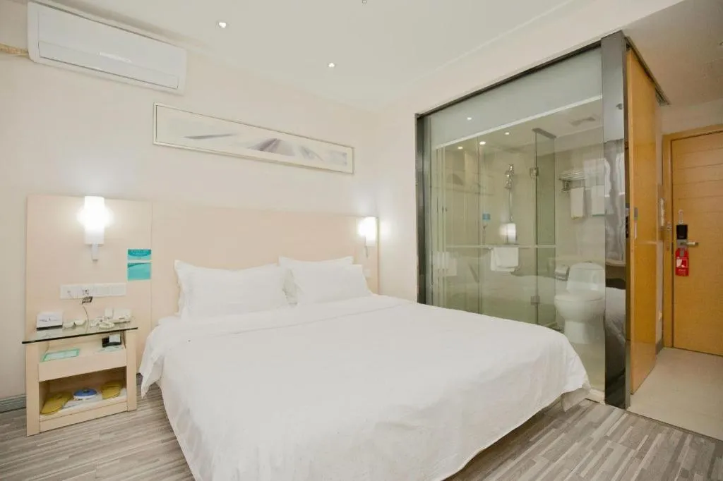 Bed in City Comfort Inn Yulin Bobai Pedestrian Street