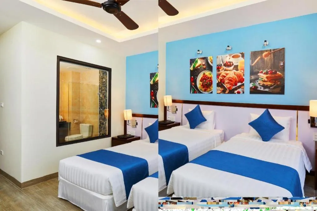 Bed in Marissa Hotel & Spa Hai Tien