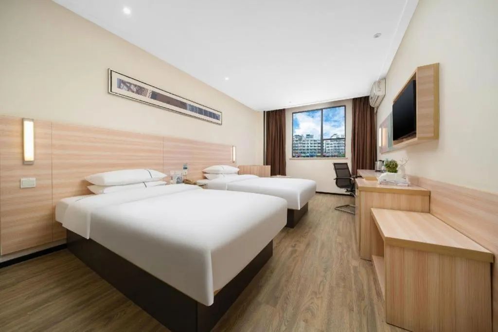 Bed in City Comfort Inn Nanning Langdong Changhu