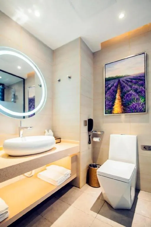 Bed in Lavande Hotel Jinzhou Gong'an RT-Mart Chinese Medicine Hospital