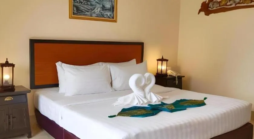 Bed in Rayong Lanna Hotel